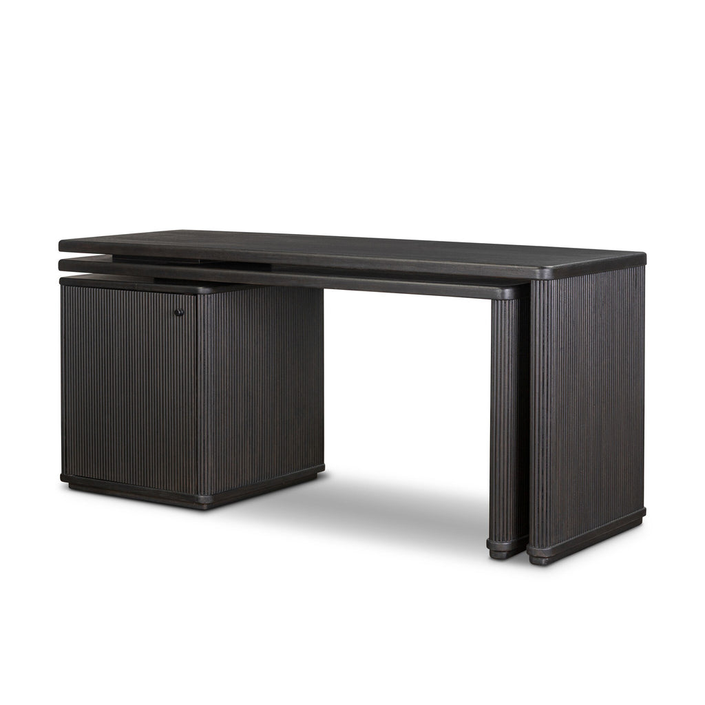 Weston Rotating Desk - Black Parawood