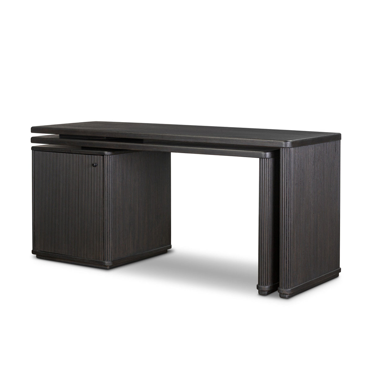 Weston Rotating Desk - Black Parawood