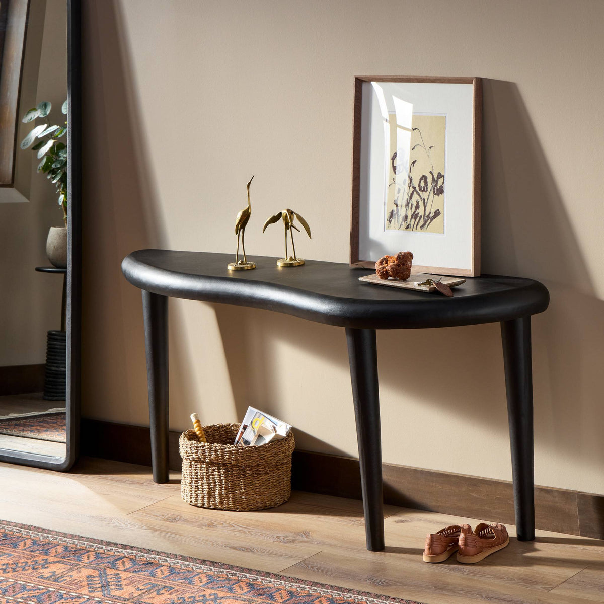 Axel Console Table - Black Antique