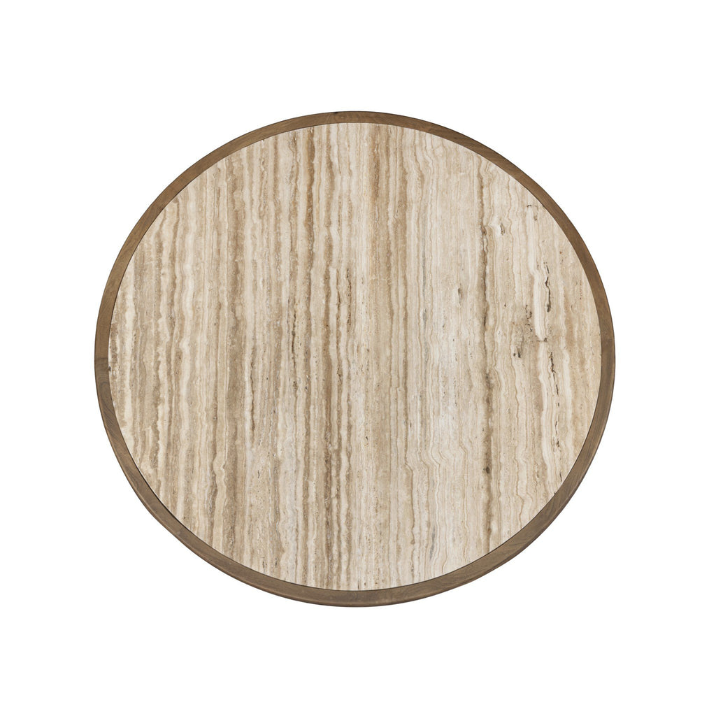 Bourne Dining Table - Light Beige Travertine