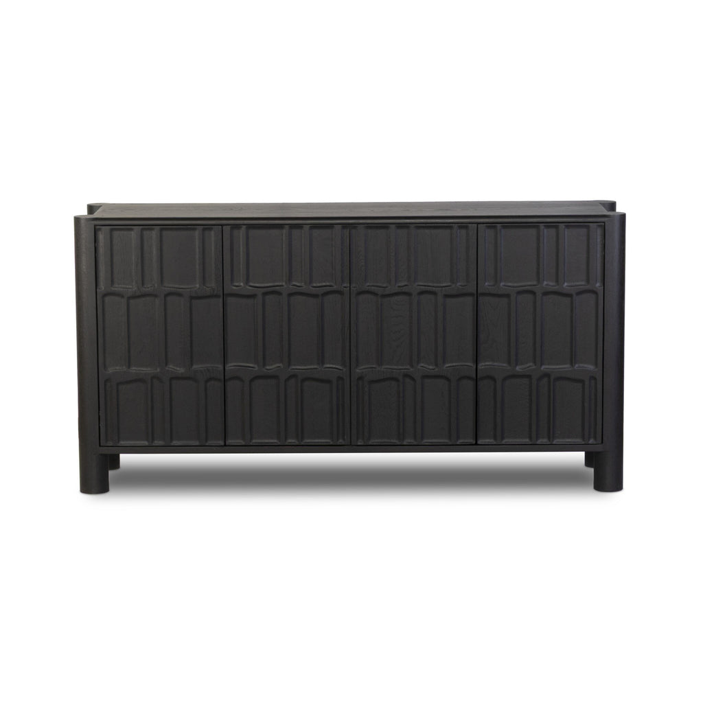 Ezri 4 Door Sideboard - Black Oak