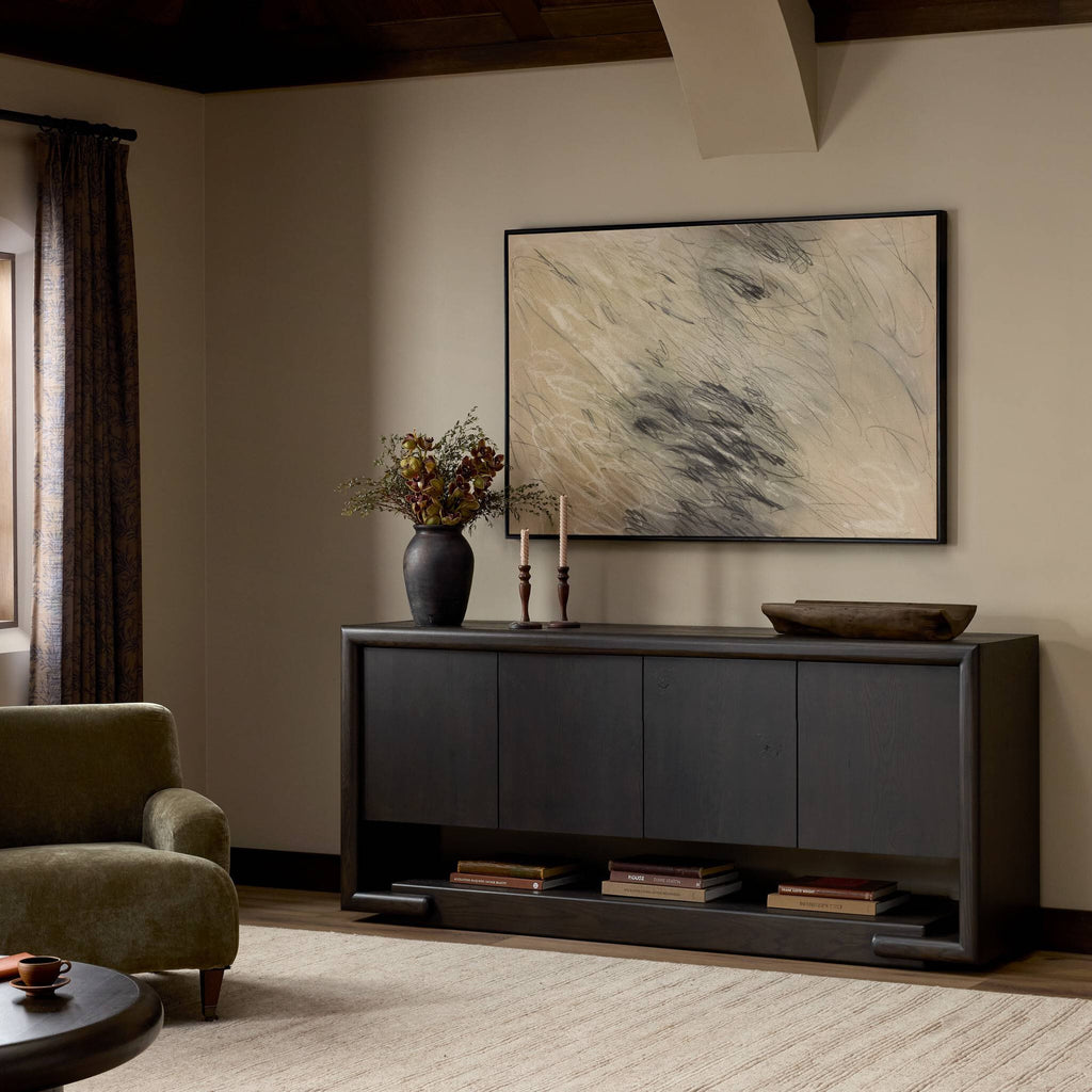 Zaki Sideboard - Smoked Black Veneer