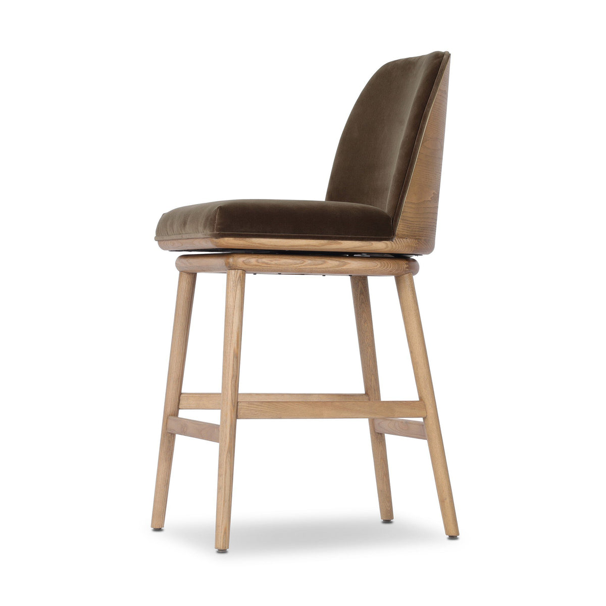 Camden Swivel Bar + Counter Stool - Surrey Mink