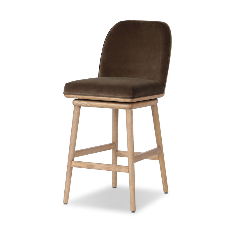 Camden Swivel Bar + Counter Stool - Surrey Mink