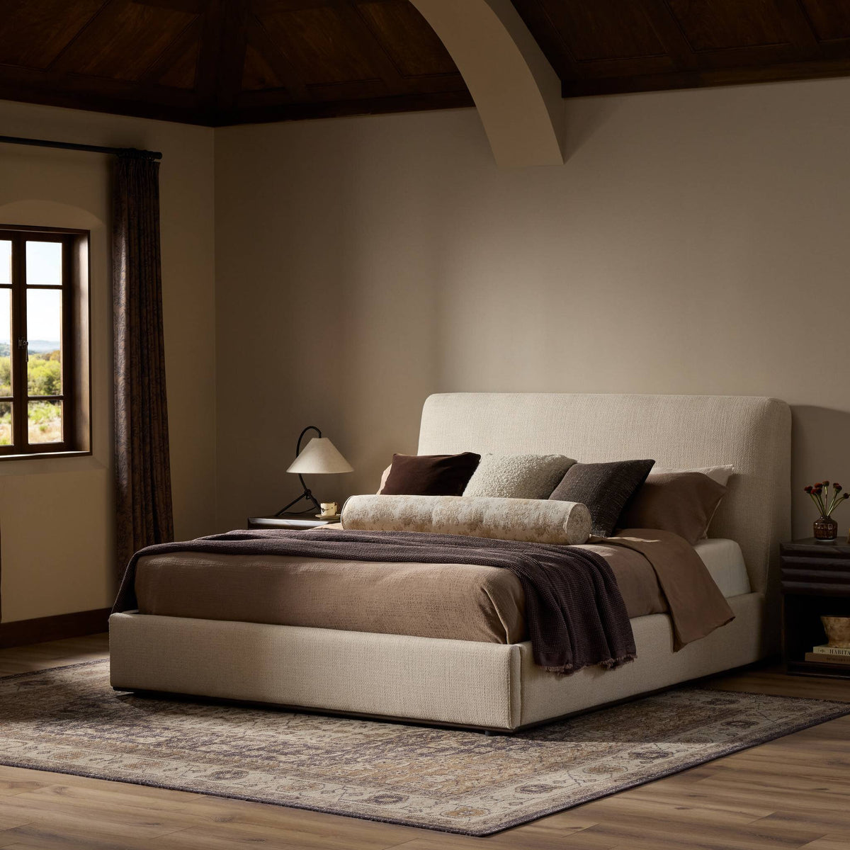 Colt Platform Bed - Irving Flax