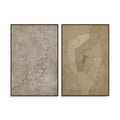 Pinecorn II Diptych by Kimmy Quillin - Vertical Grain White Oak Floater