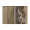 Pinecorn III Diptych by Kimmy Quillin - Vertical Grain White Oak Floater
