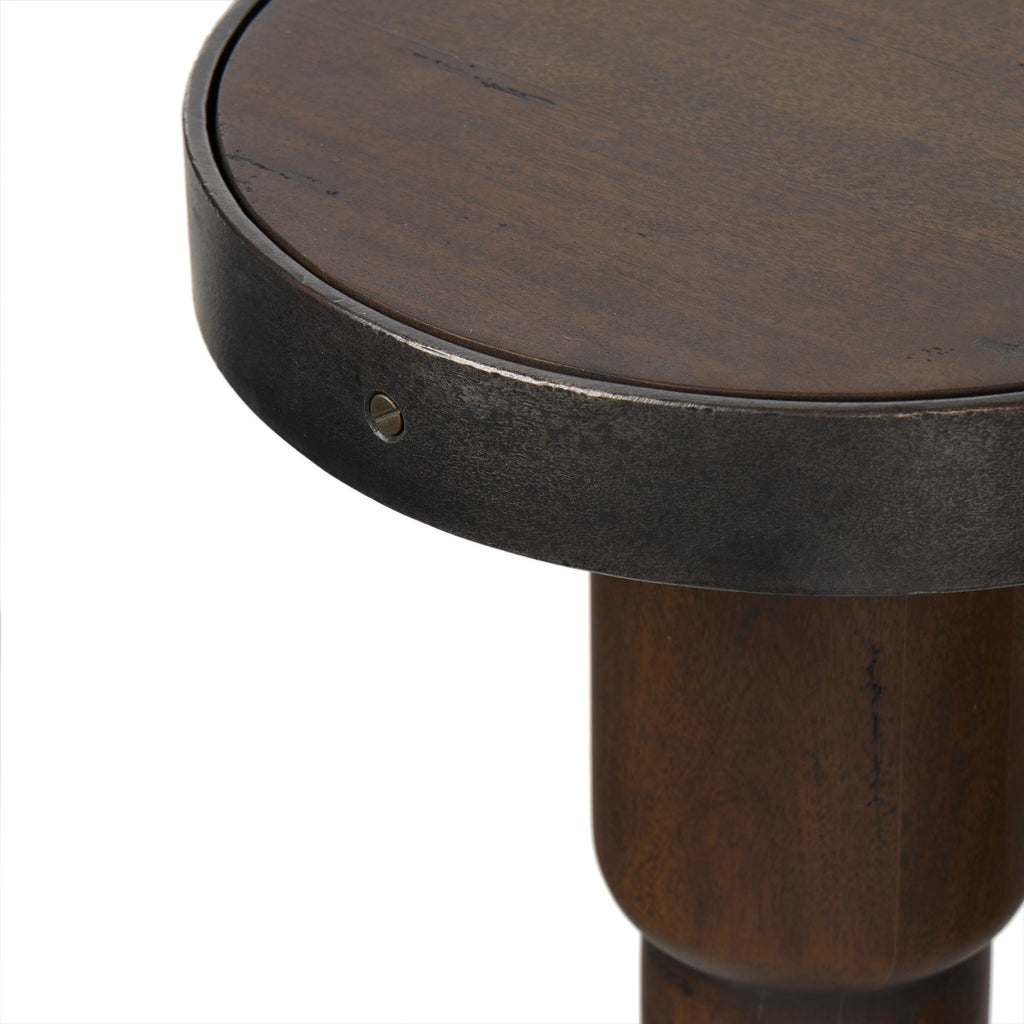 Mizu End Table - Aged Belgium Bleach