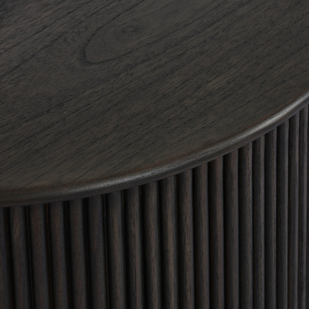 Ona End Table - Smoked Black Mindi Veneer