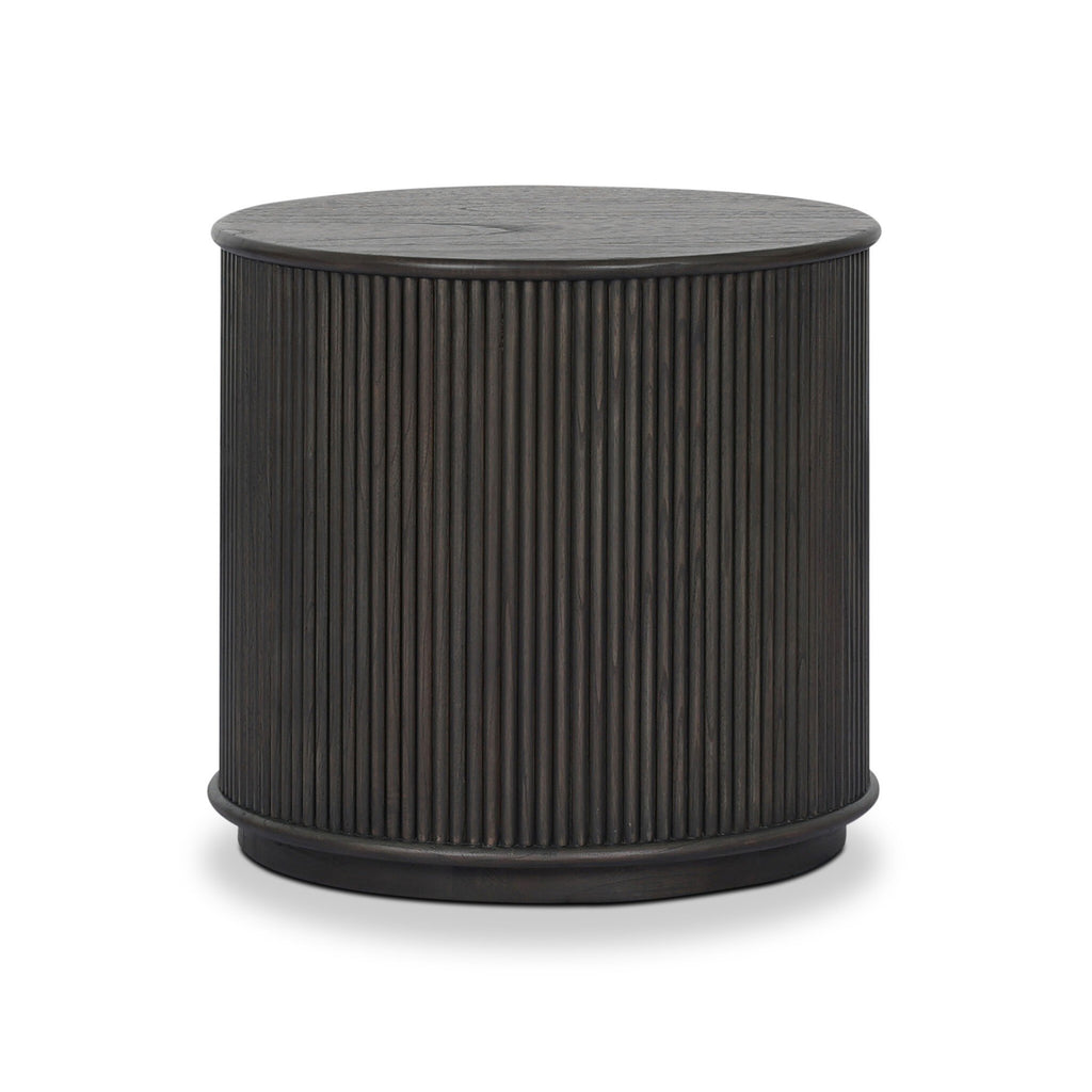 Ona End Table - Smoked Black Mindi Veneer