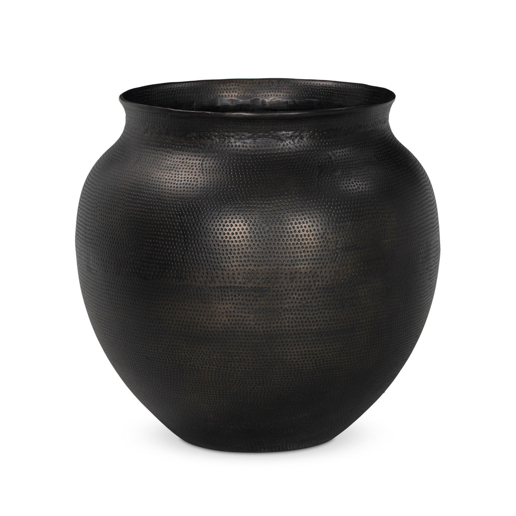 Kavya Planter - Hammered Antique Bronze