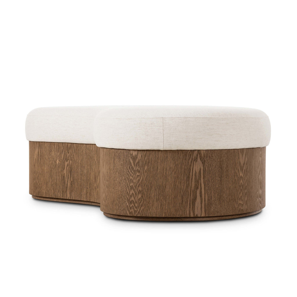 Celeste Cocktail Ottoman - Crypton Nomad Snow