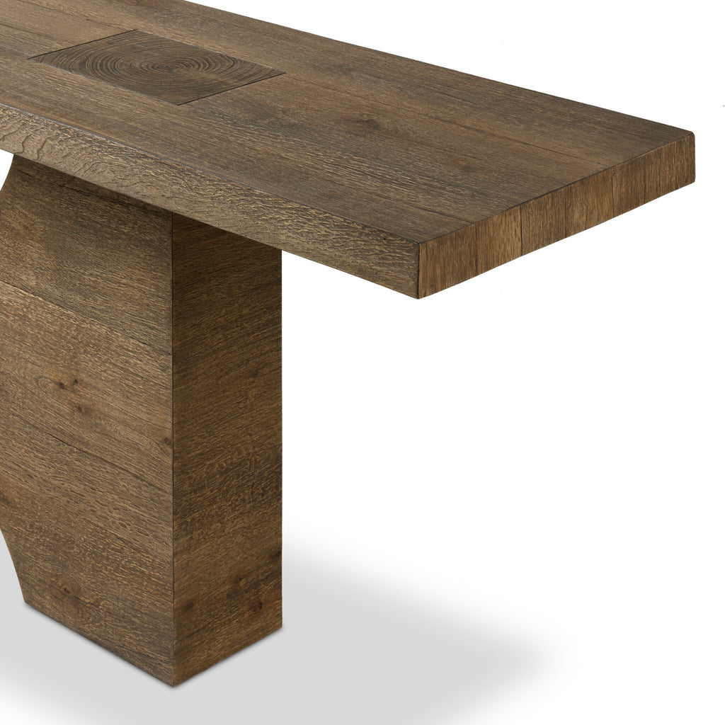 Bia Console Table - Rustic Brown