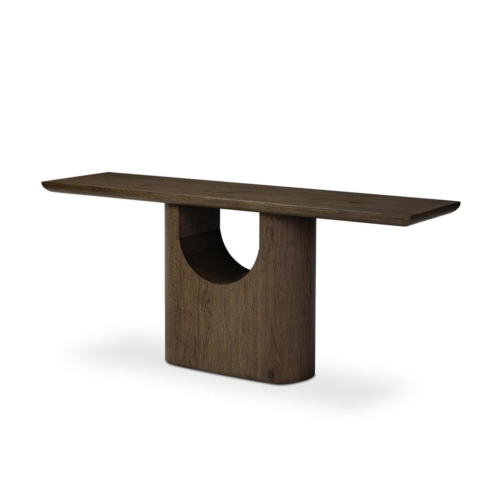 Bevie Console Table - Brown Oak