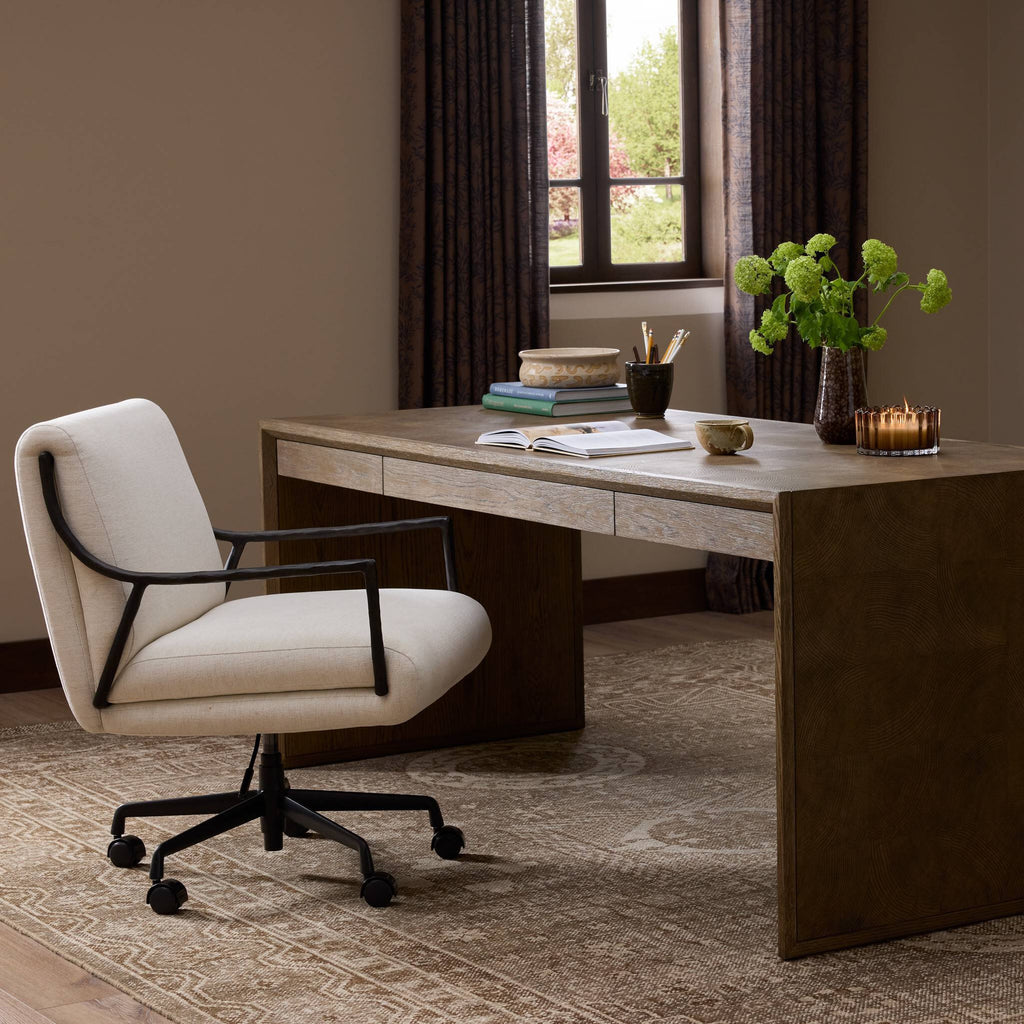 Cassidy Desk Chair - Crypton Nomad Snow