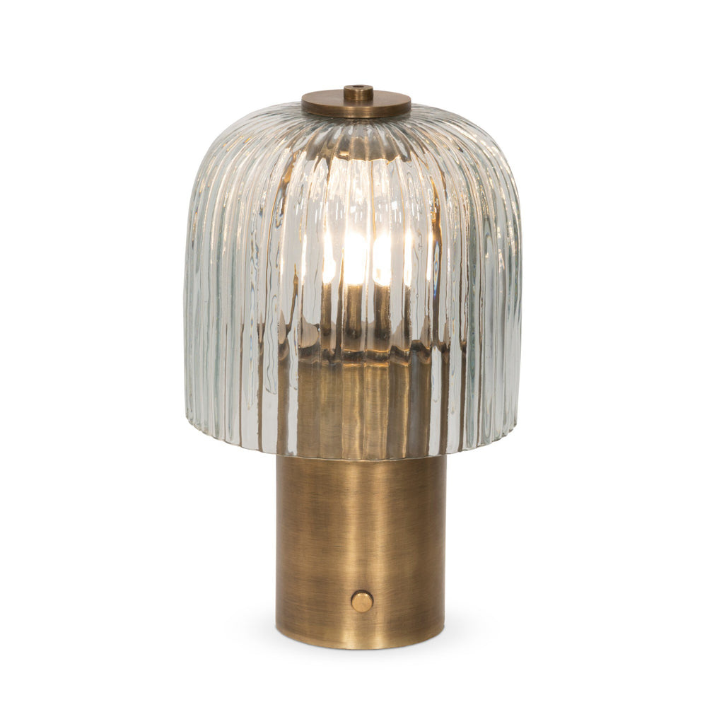 Nomi Cordless Table Lamp - Aged Antique Brass Iron