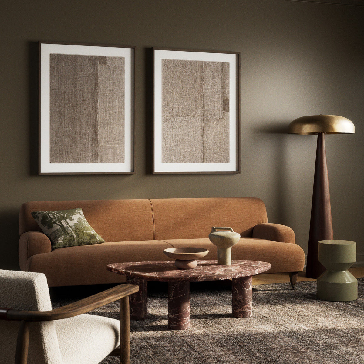Acceptance Diptych by Karen Covey - Rustic 2.5 Walnut
