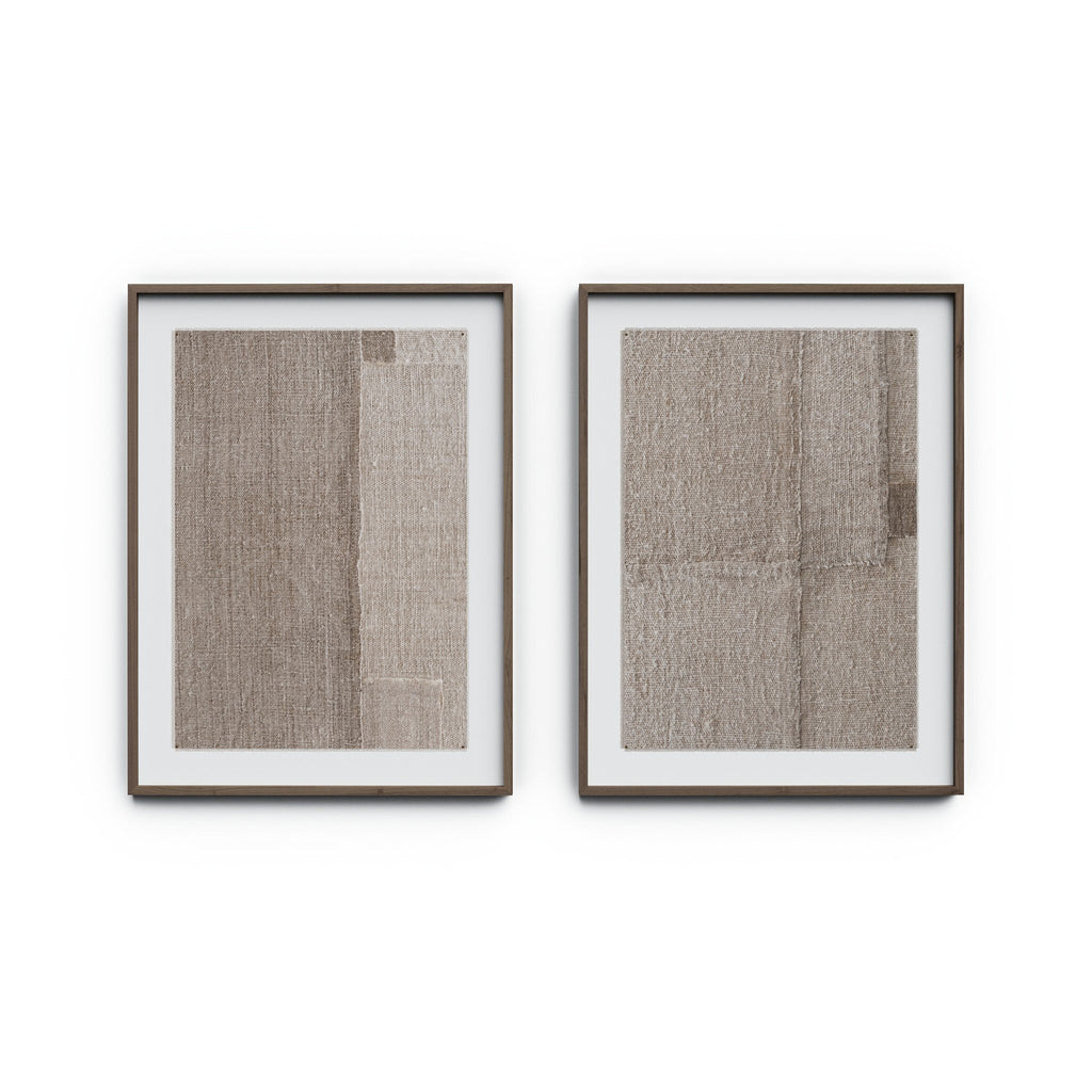 Acceptance Diptych by Karen Covey - Rustic 2.5 Walnut