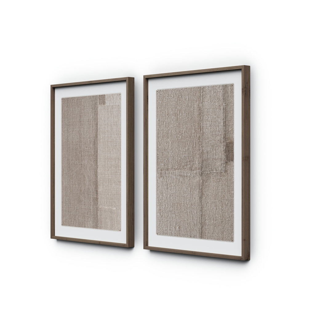 Acceptance Diptych by Karen Covey - Rustic 2.5 Walnut