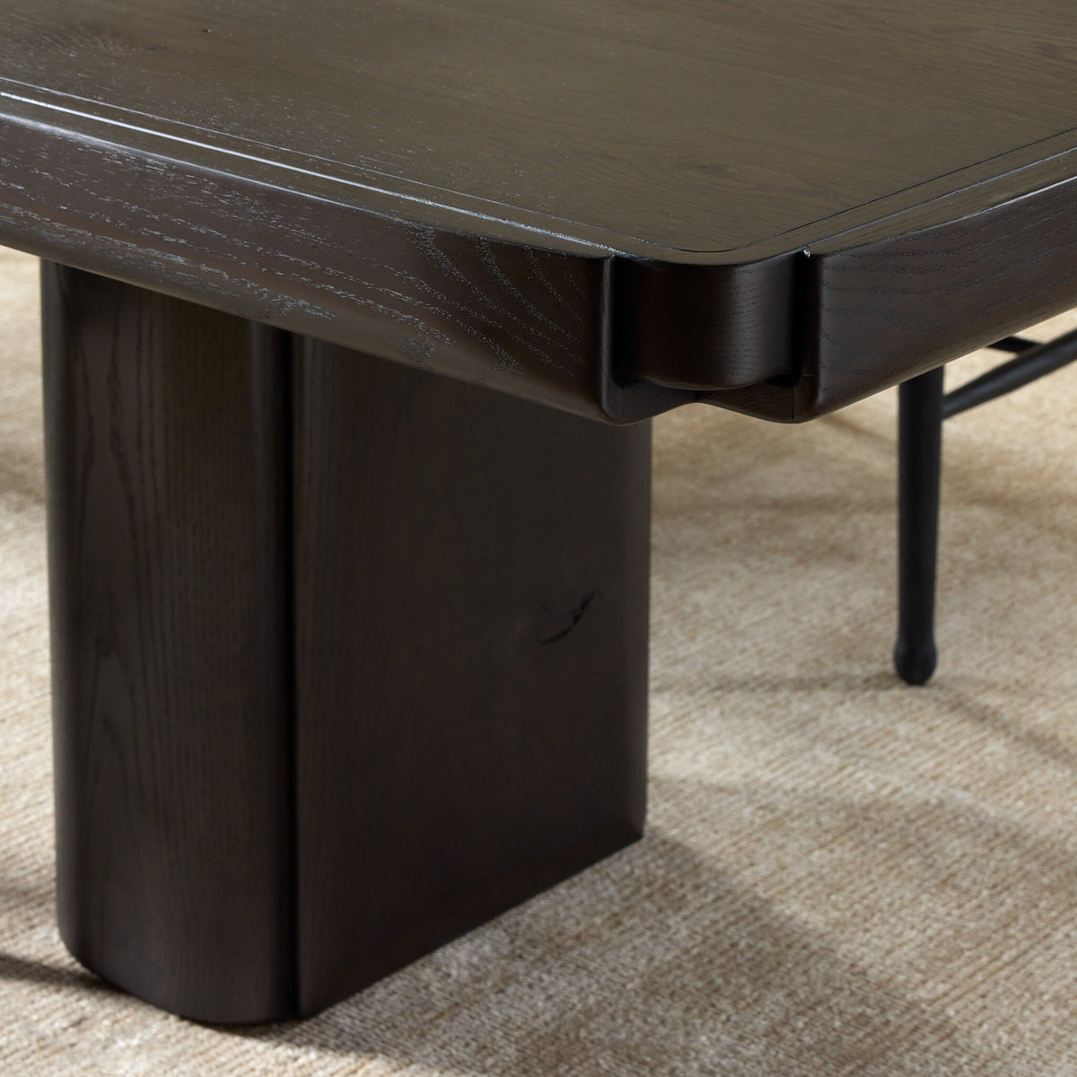 Floyd Dining Table - Smoked Black Oak Veneer