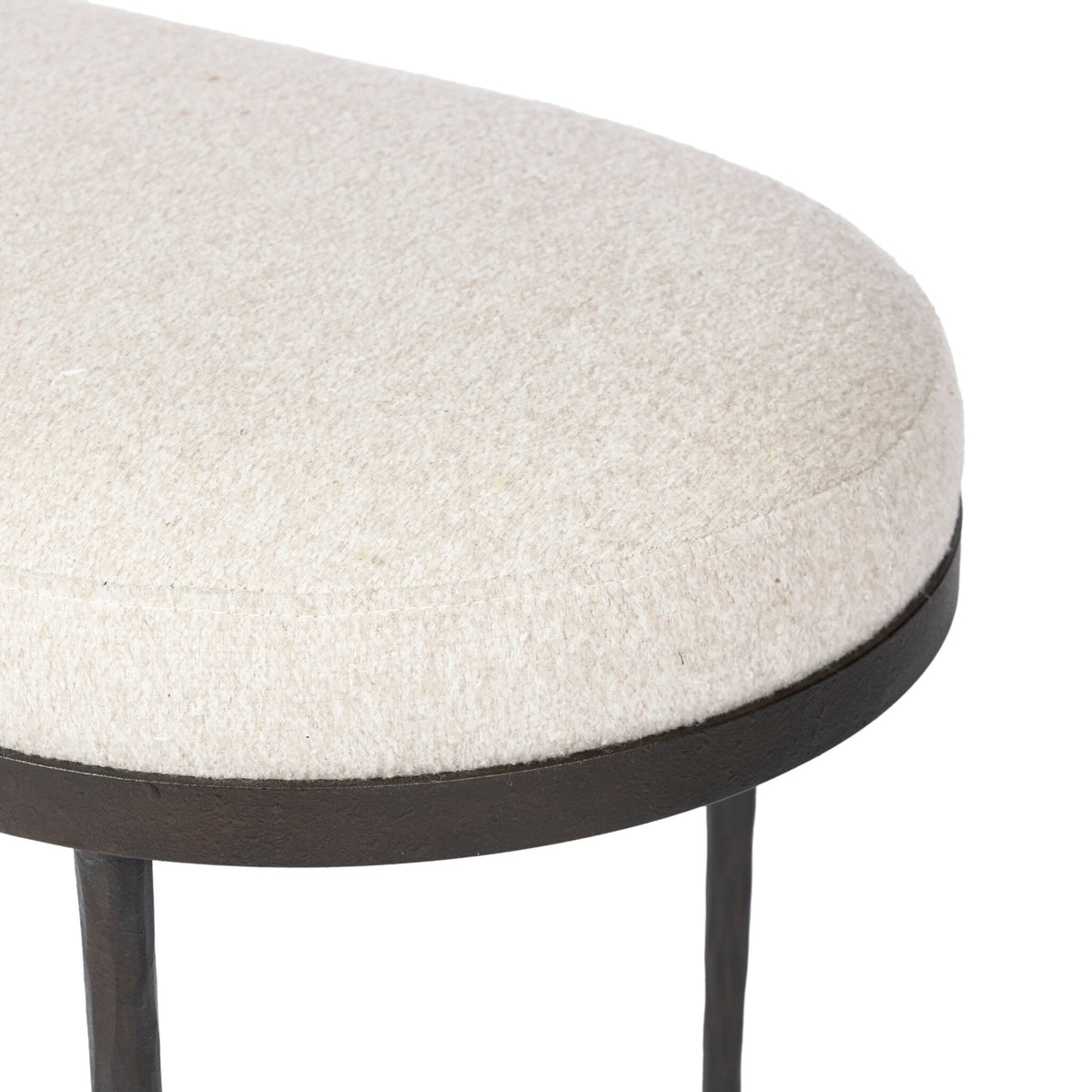 Corinne Accent Bench - Crete Pebble