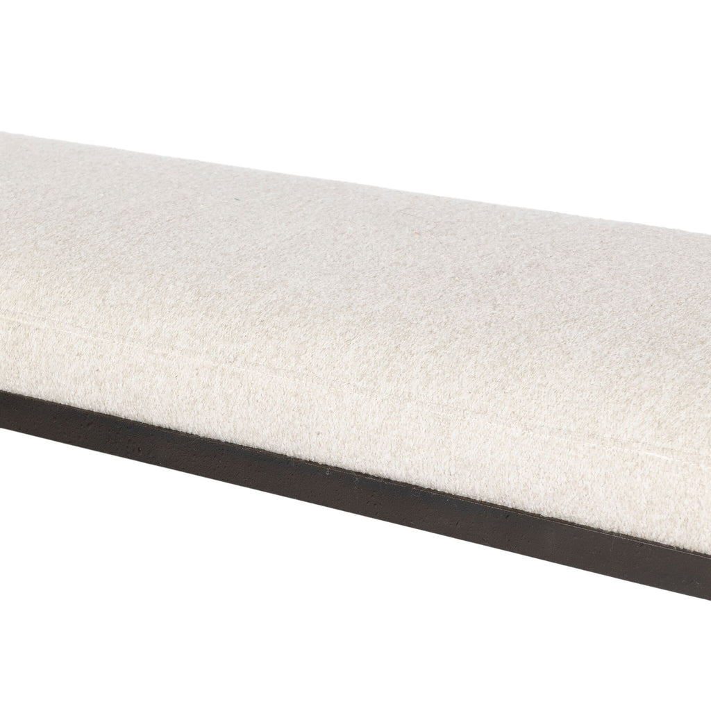 Corinne Accent Bench - Crete Pebble