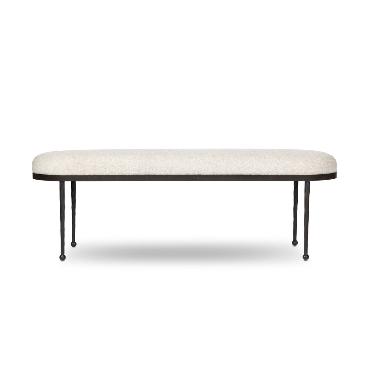 Corinne Accent Bench - Crete Pebble