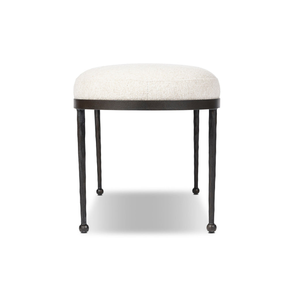 Corinne Accent Bench - Crete Pebble