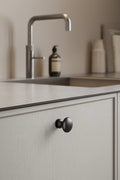 Matte Black "Baron" Cup Pull and Knobs