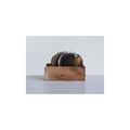 4" Round Agate Coasters (brown) (set of 4)