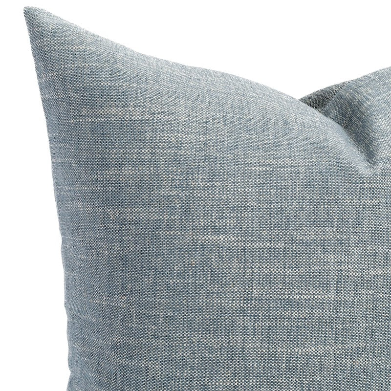 22 perry pillow cover, chambray - w/ insert