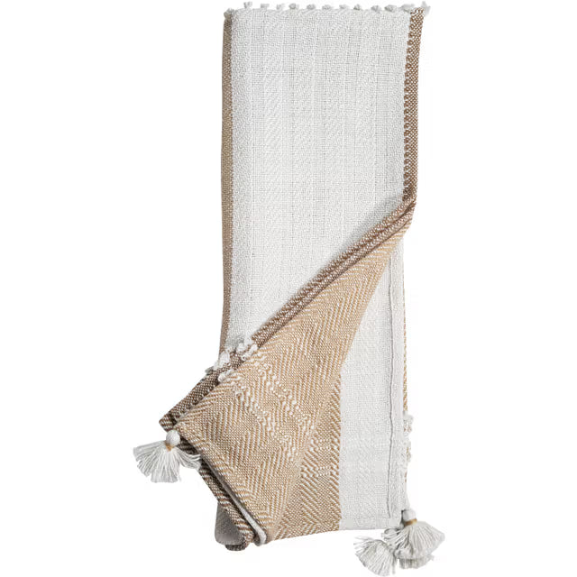 Hand Woven Laney Throw Brown 50x60