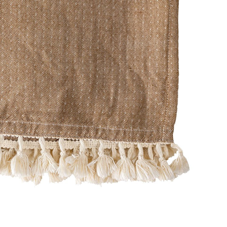 50x60" Hand Woven Bea Muslin Throw Blanket