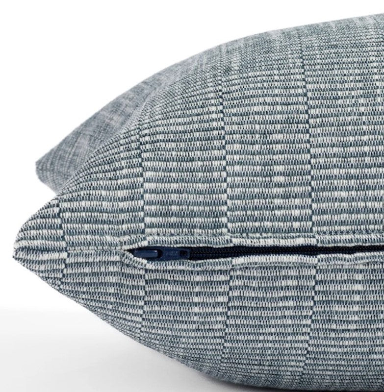 15x32 lumbar pillow, chambray - (w/ insert)