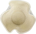 7" Stoneware Ruffled Planter with Sand Finish and Reactive Glaze
