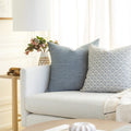 22 perry pillow cover, chambray - w/ insert