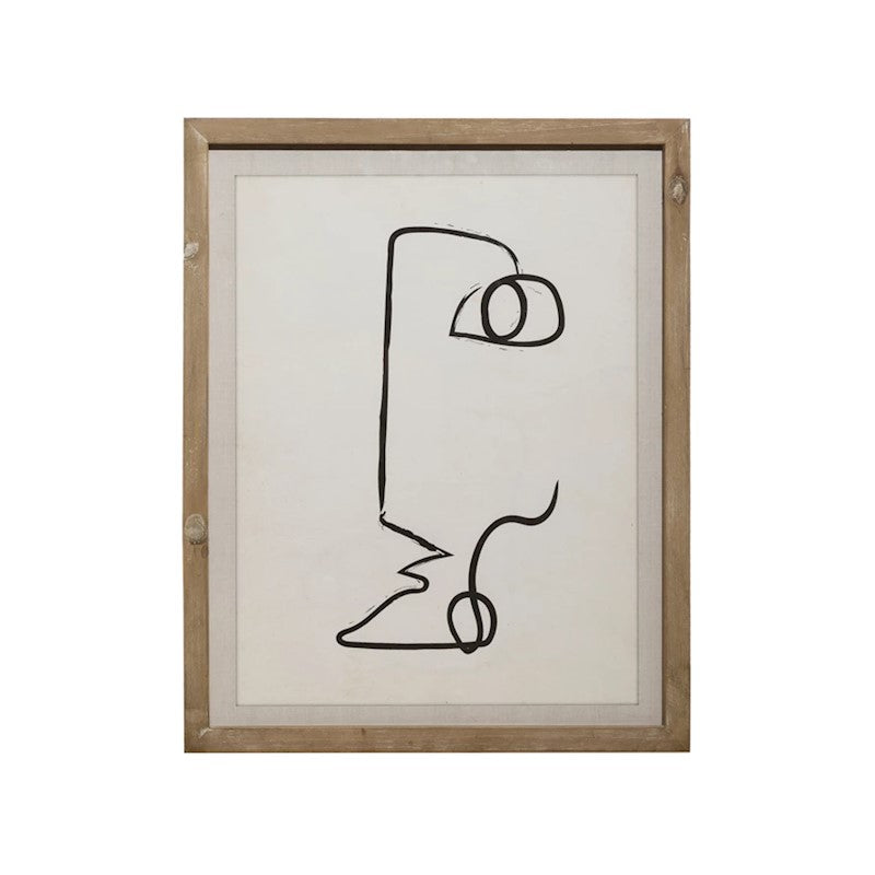 Abstract Face Wall Art
