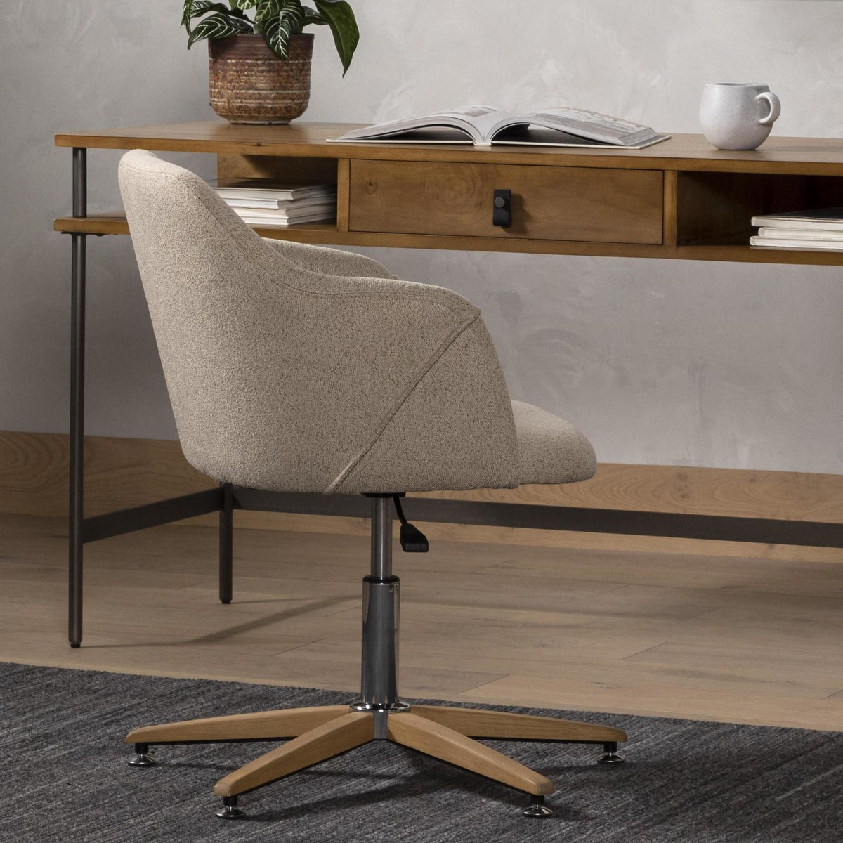 Edna Desk Chair - Fedora Oatmeal
