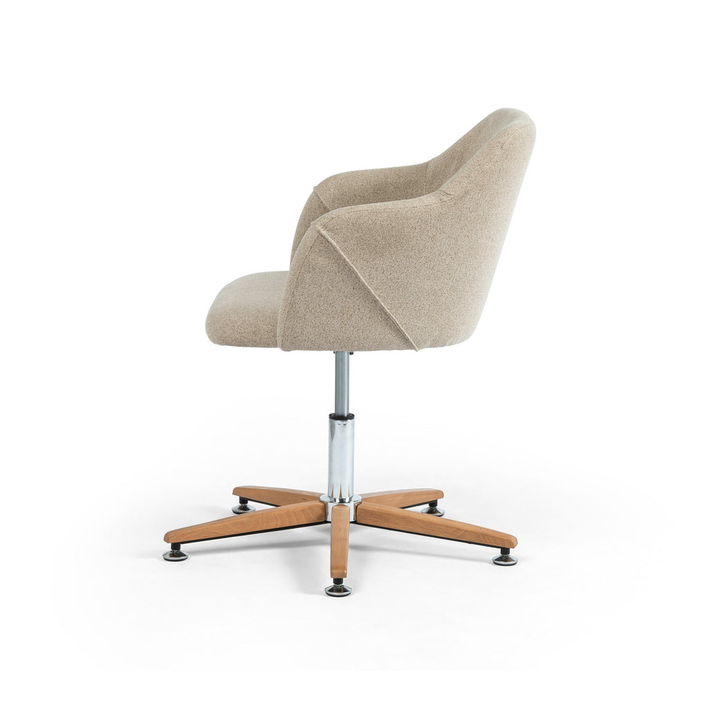 Edna Desk Chair - Fedora Oatmeal
