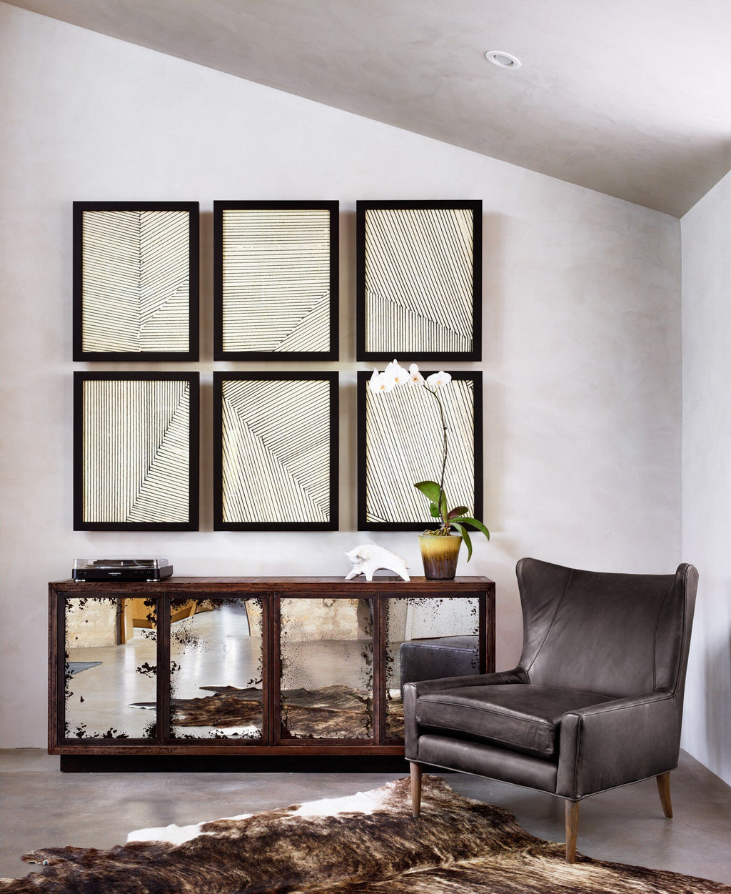 Marlow Wing Chair - Vintage Black