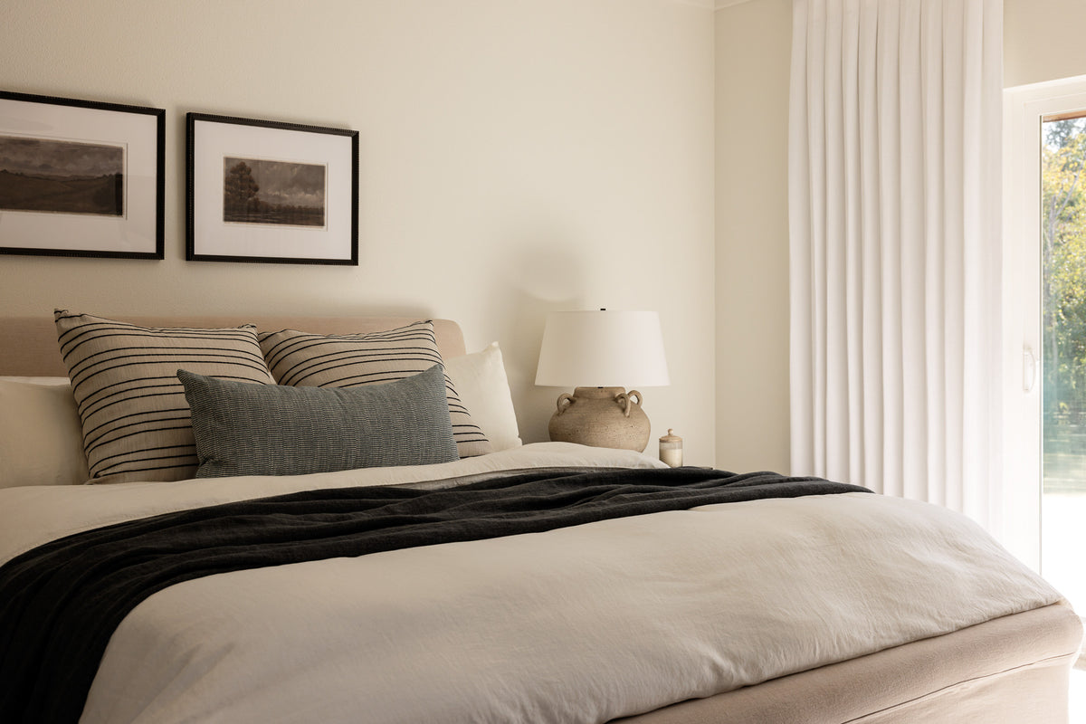 Bedroom designed by Elegant Simplicity Interiors for Mimi + Brooks.