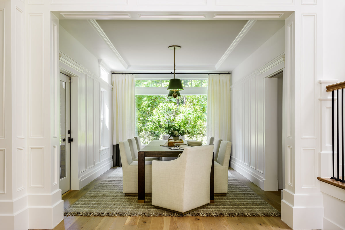 A living space designed by Elegant Simplicity Interiors — the look behind Mimi + Brooks.