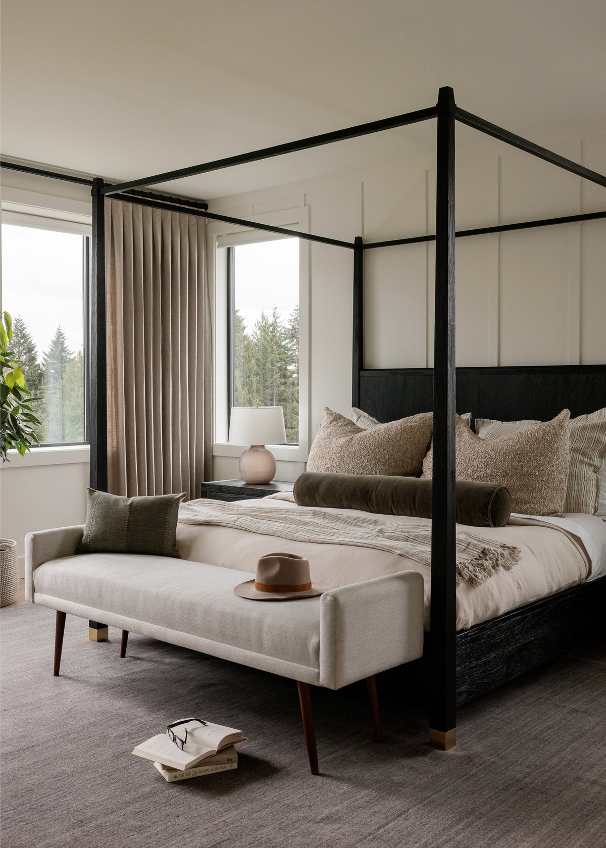 Bedroom designed by Elegant Simplicity Interiors for Mimi + Brooks.