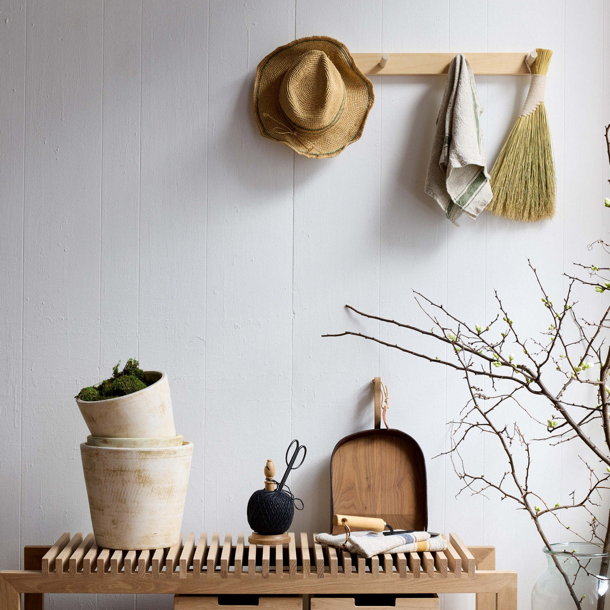 Vintage Stripe Linen Tea Towel