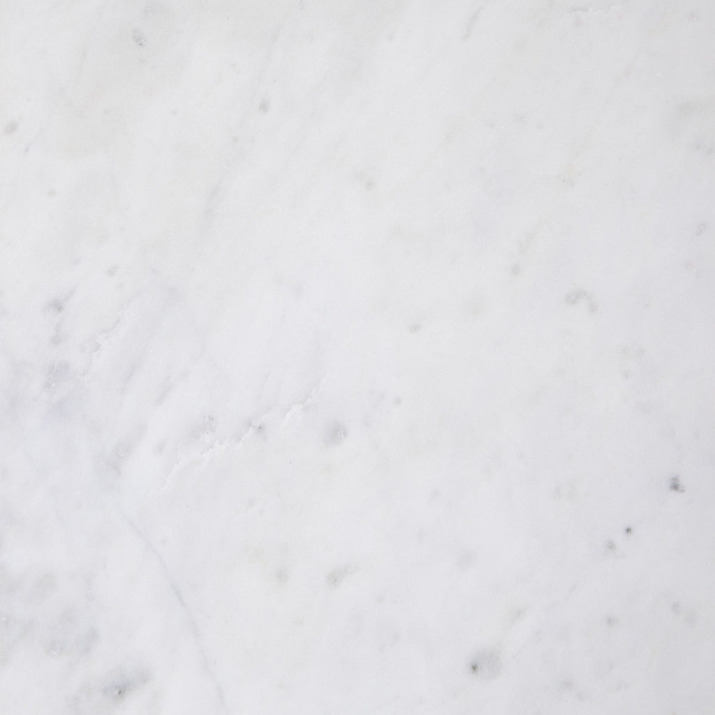 Felix Oval Nightstand - Polished White Marble
