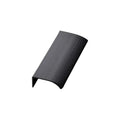 Brushed Matte Black "Edge Straight" Tab Drawer Pulls