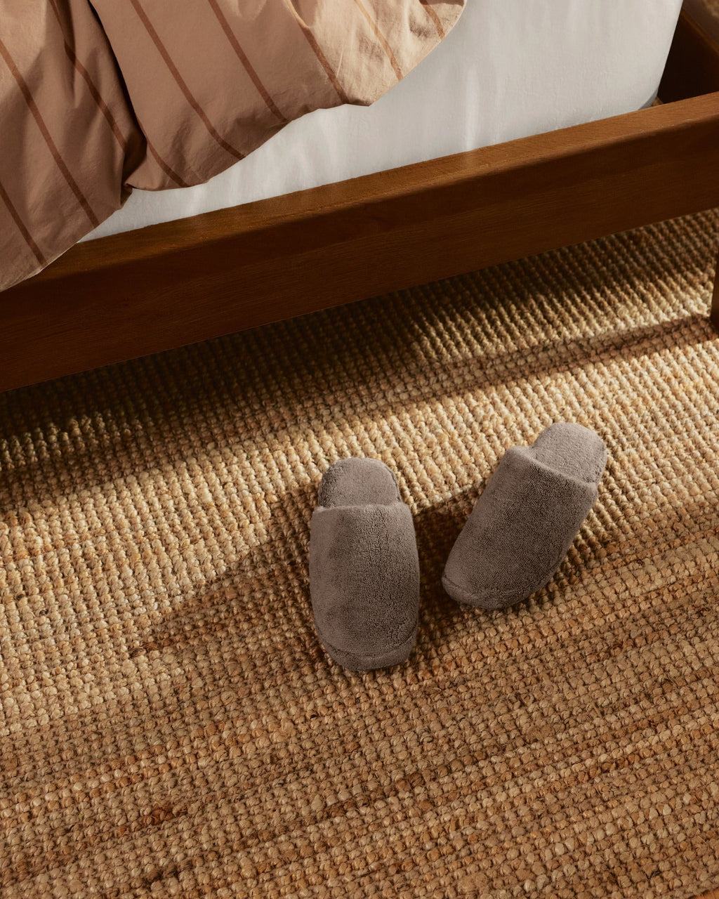 Classic Plush Slippers (Warm Grey)