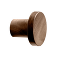 Walnut Lacquered Wood "Pinta" Cabinet Knob and Drawer Pulls