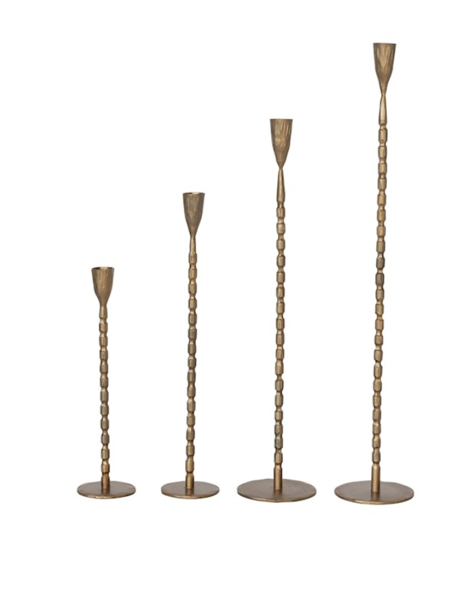 Forged Iron Taper Candle Holder (set of 4)