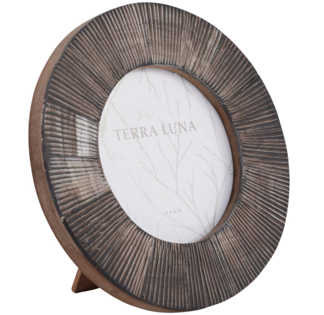 6" Etched Horn Frame
